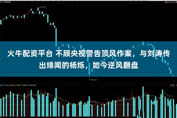 火牛配资平台 不顾央视警告顶风作案,与刘涛传出绯闻的杨烁,如今逆风翻盘